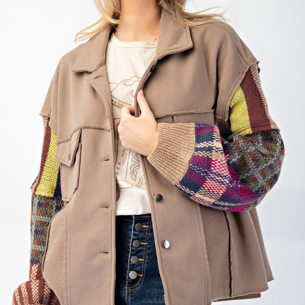 SALE SALE SALE -Easel Sweater Sleeved Jacket